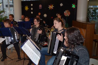 Orchester accordimento in der Nahaufnahme